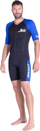Cressi Tiburon Man Shorty Wetsuit 2 mm - Men's Shorty Wetsuit for Snorkelling, Swimming and Water Sports, Neoprene Ultra Stretch