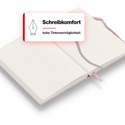 Notebook Medium (A5), Hardcover, 251 numbered pages, Powder, plain pages