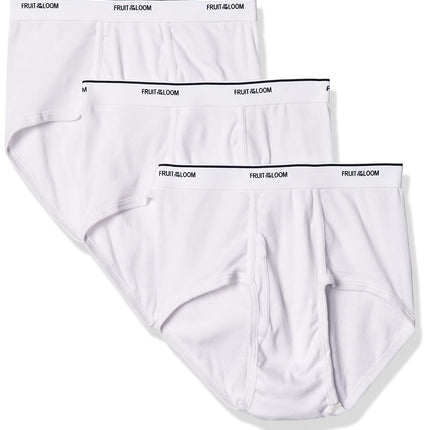 Fruit of the Loom Mens Brief (Pack of 3), White (3