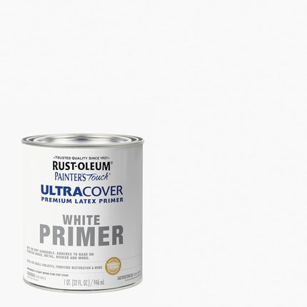 Rust-Oleum 224430T Painters Touch Quart Latex, Flat White Primer