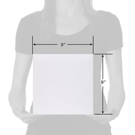American Greetings Square White Gift Boxes with Lids for Birthdays, Mother's Day, Father's Day, Graduation and All Occasions, (6-Boxes, 9'' x 9'')