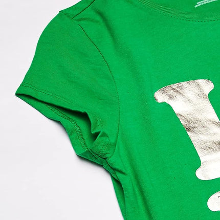 The Children's Place Big Girls' Short Sleeve Active Top, Greenacres 0994, S (5/6)