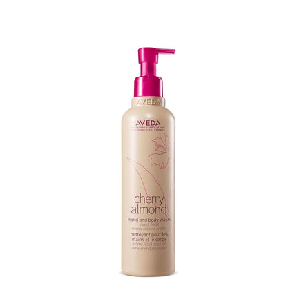 Aveda Cherry Almond Hand & Body Wash |with Sweet Almond Oil, Cherry Blossom Extract | Sweet Floral Aroma of Tonka Bean, Certified Organic Orange, Ylang Ylang | 97% Naturally Derived*, 250ml