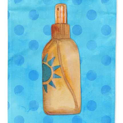 Caroline's Treasures BB8261CHF Message in a Bottle Blue Polkadot Flag Canvas House Size, Large, multicolor