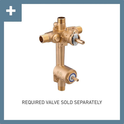 Moen T2470 Genta Posi-Temp with Built-in 3-Function Transfer Trim Kit Without Valve, Chrome