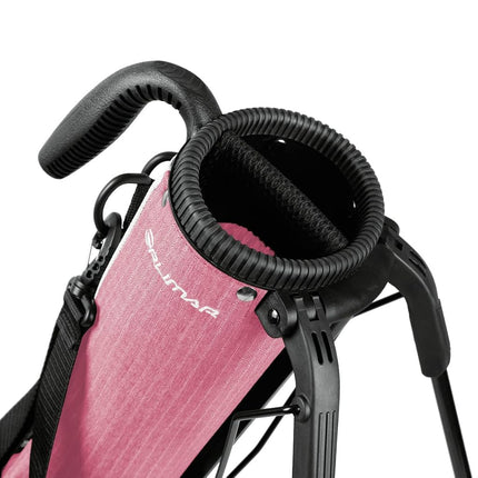 Orlimar Pitch 'n Putt Golf Lightweight Stand Carry Bag, Plaid Poly Blush Pink