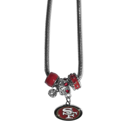 Siskiyou Sports NFL San Francisco 49ers Euro Bead Necklace, 18-Inch