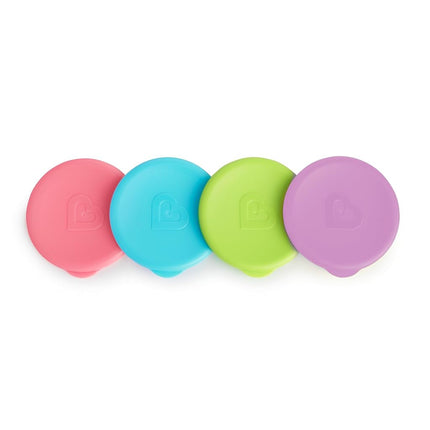 Munchkin Miracle 360 Cup Lids, 4 Count (Pack of 1), Colors May Vary **Waterproof Label's Included to Personalise Your Little One's Lids