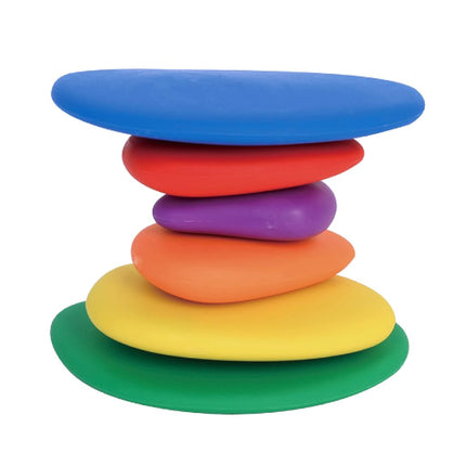 Rainbow Pebbles | Set of 36 + 40 Activities | The Original Sorting and Stacking Stones | Early Maths Resource