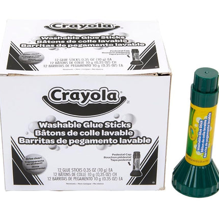 Crayola BINNEY & SMITH / CRAYOLA Washable Glue Stick, .3oz, Stick, 12 per Pack