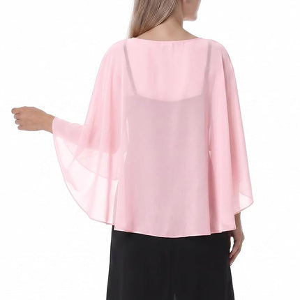 Étole Hotshawl en mousseline pour femme, châles et étoles pour robe de soirée, capes de mariage, couverture, rose, taille unique