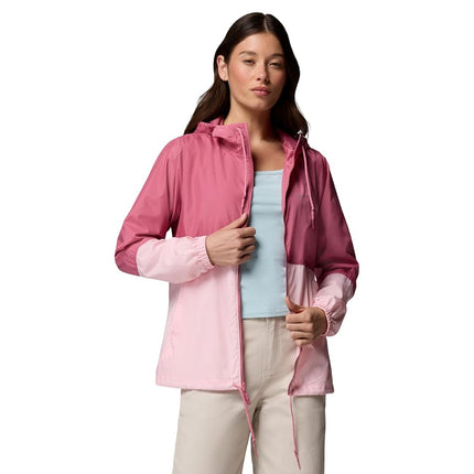 Columbia womens Flash Forward II Windbreaker, Rosette/Satin Pink, S