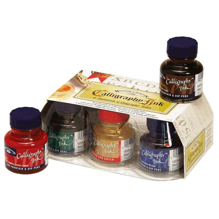 Winsor & Newton Calligraphy Ink - Set of 6 Assorted