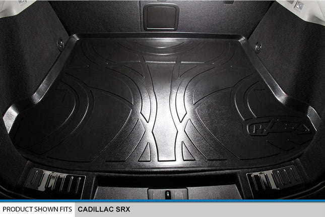 SMARTLINER All Weather Custom Fit Cargo Trunk Liner Floor Mat Black for 2010-2016 Cadillac SRX