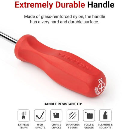 TEKTON Square Hard Handle Black Oxide Blade Screwdriver Set, 3-Piece (S1-S3) | DSQ91007 | Made in USA