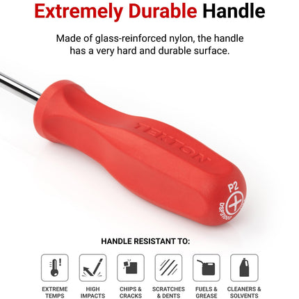 TEKTON Square Hard Handle Black Oxide Blade Screwdriver Set, 3-Piece (S1-S3) | DSQ91007 | Made in USA