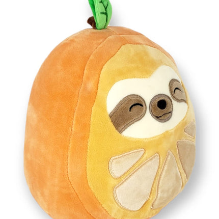 SQUISHMALLOWS KellyToy 8 inch (20cm) Foodie Squad - Simon The Sloth in Orange Costume