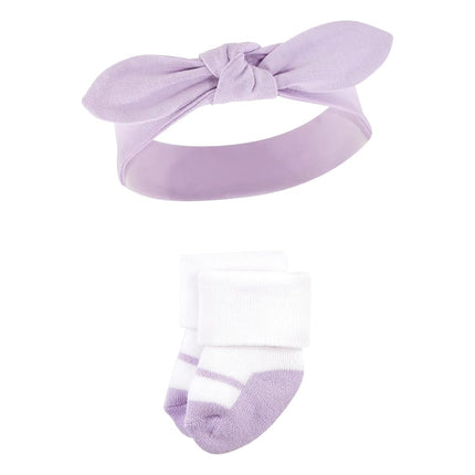 Hudson Baby Set de diadema y calcetines para bebé, diseño de unicornio, 1 unidad (paquete de 1)