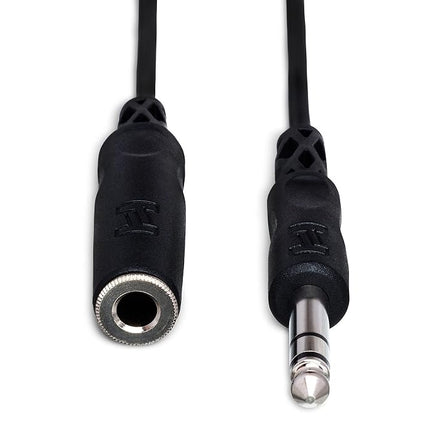 Hosa 1/4-In TRS to 1/4-In TRS Headphone Extension Coiled Cable, 25 Feet