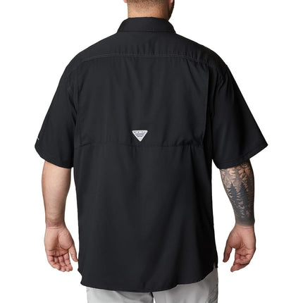Columbia Men's Low Drag Offshore Short Sleeve Shirt, Black, Medium