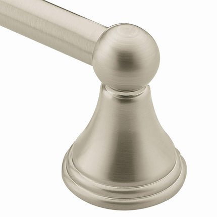 Moen DN8424BN Preston Collection 24-Inch Bathroom Single Towel Bar, Brushed Nickel