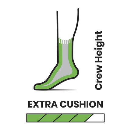 Smartwool Men's Hike Classic Edition Extra Cushion Crew Chaussettes Hike Classic Edition Extra Cushion Crew Socks, Noir,