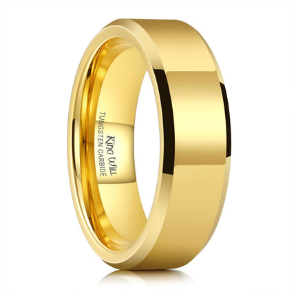 King Will BASIC 7mm Men Black Tungsten Carbide Wed