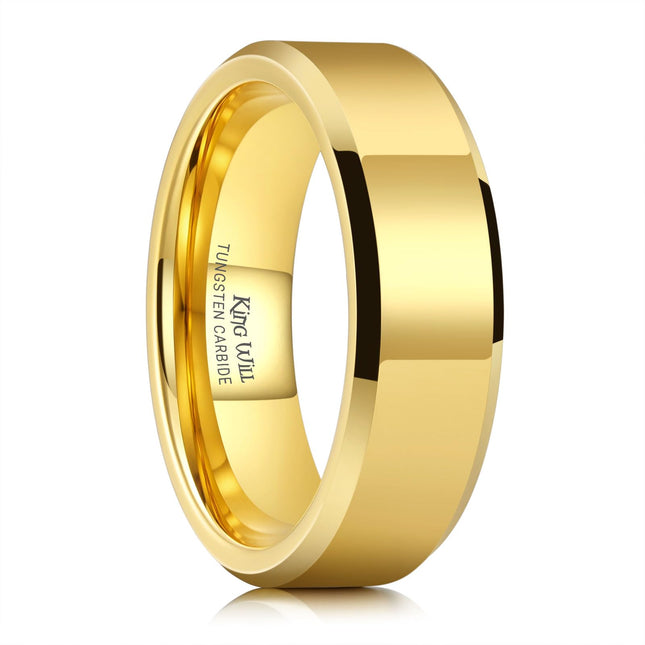 King Will BASIC 7mm Men Black Tungsten Carbide Wed