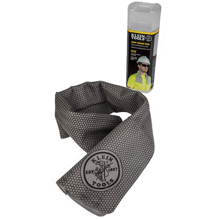 KLEIN TOOLS 60093 Cooling Towel for Neck with Evaporative PVA Technology, Gray
