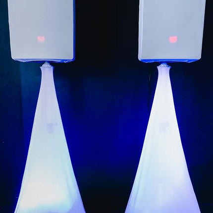 Rockville White 12" PA DJ Speaker Cover Scrim for Wedding Church Club (RSC128W)