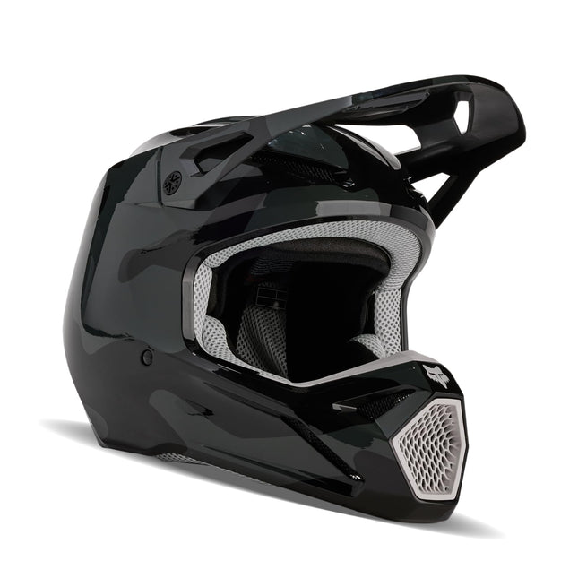 Fox V1 BNKR BLACK CAMO M HELMET