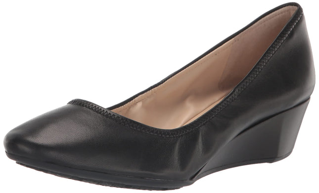 Cole Haan Women's Sloane Wedge Pump, Black Leather