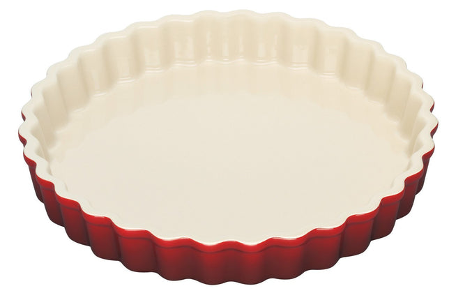 Le Creuset Stoneware 1-1/2-Quart Tart Dish (Cherry
