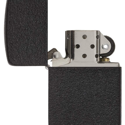 Zippo Crackle Lighter, Replica Black