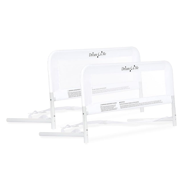 Dream On Me Mesh Bed Rails White Small 2 Count
