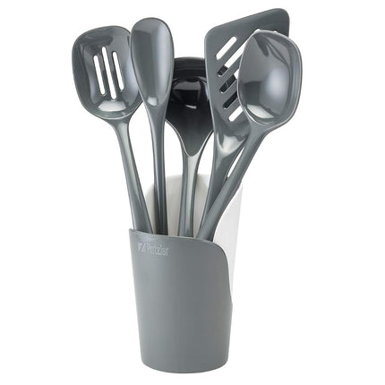 Hutzler Melamine Cooking Utensils and Crock Set, 6