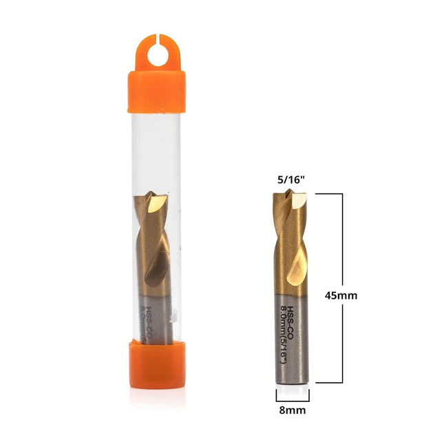 Neiko 10052A High Steel Cobalt Spot Welder Bit with Titanium Coating, 8mm
