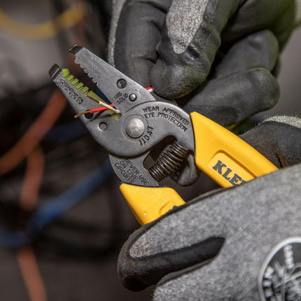 Klein Tools 11047 Wire Stripper/Cutter, Made in USA, Compact, Lightweight, Hardened Steel, Precision Ground, for Stranded and Solid Wires