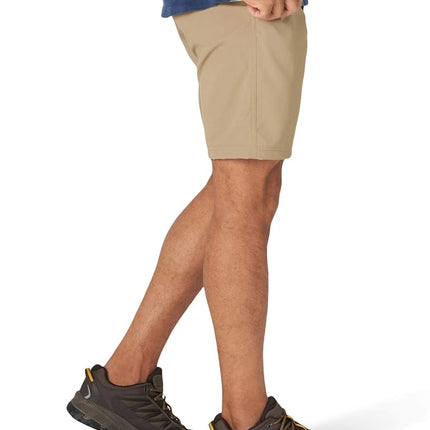 Wrangler Authentics Men's Performance Side Elastic Utility Short Casual, Fawn, 40