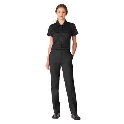 Pantalones de trabajo Dickies Flex Original Fit para mujer, negros, 16 Tall