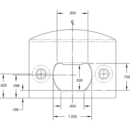 Prime Line Products Dead Latch Door Strike E2307