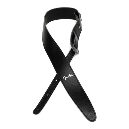 Fender Vegan Leather Guitar Strap, 2.5in, Black