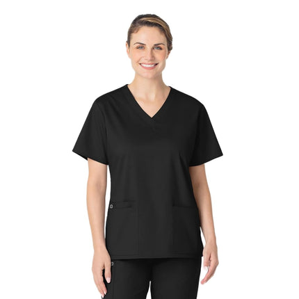WonderWink Women's Plus-Size Wonderwork V-Neck Scr