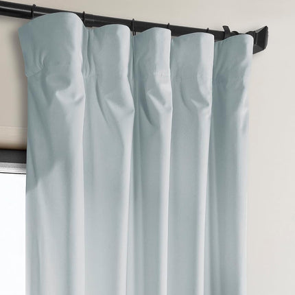 HPD Half Price Drapes Heritage Velvet Curtains Plush Quality Room Darkening Curtains for Bedroom Living Room 50"W x 120"L, 1 Panel, Ballet Pink