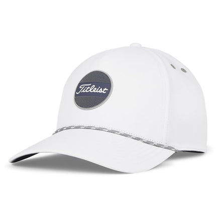 Titleist Boardwalk Rope Golf Hat Baseball Cap, Black/White, Men's One Size