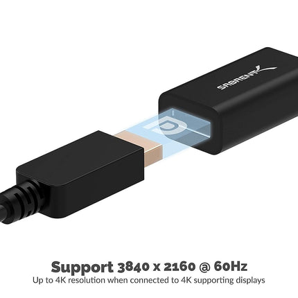 SABRENT Display Port USB C adapter, USB-C 3.2x1monitor converter supports 4K resolutions up to 3840 x 2160, compatible with PCs, notebooks, tablets, MacBooks, etc. (DA-DPUC)