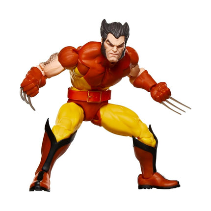 Marvel Legends Series Wolverine, X-Men Retro Marvel Comics Secret Wars Collectible 6 Inch Action Figure, Yellow and Blue