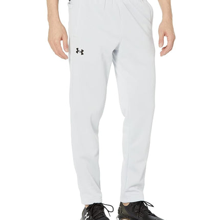 Under Armour Men's Armourfleece Straight Leg Pant, (014) Halo Gray / / Black, X-Large Tall