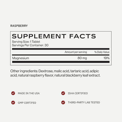 Molecular H2TAB Hydrogen Tablets with Magnesium -12 PPM Hydrogen Tablets for Drinking Water -Rich in Antioxidants, Supports Cellular Health, Recovery & Cognitive Function (30 Counts, Raspberry)