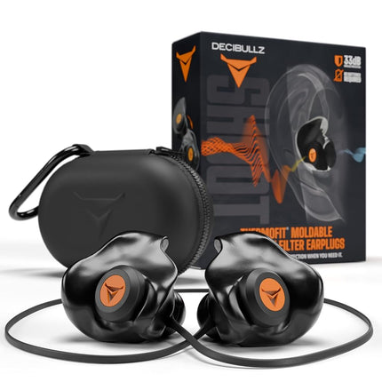 Decibullz Percussive Moldable Earplugs for Hunting